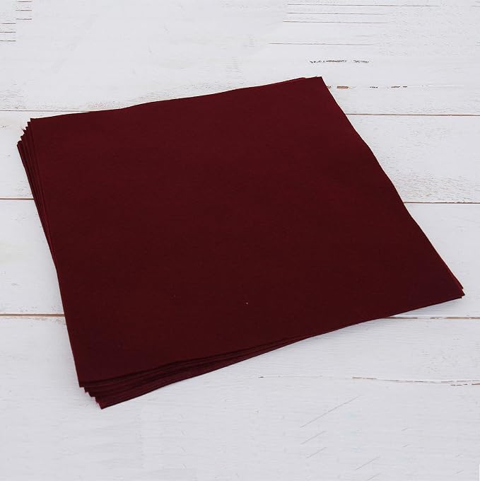 Threadart Burgundy Premium Felt Sheets