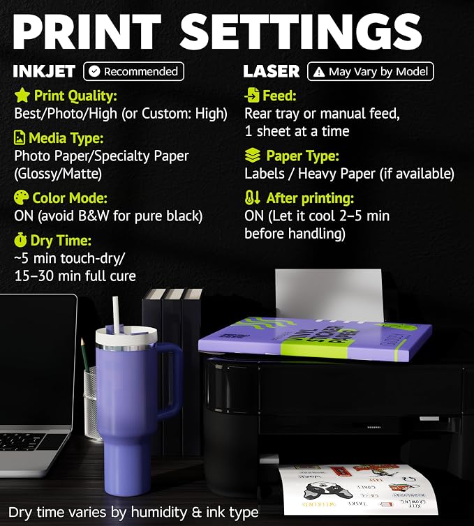Premium Printable Vinyl Sticker Paper