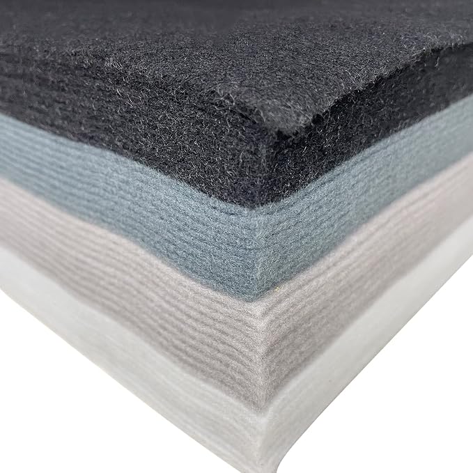 Jtnohx Soft Felt Sheets, 8x12 inches Assorted Craft Felt Fabric, 1.4mm Thick