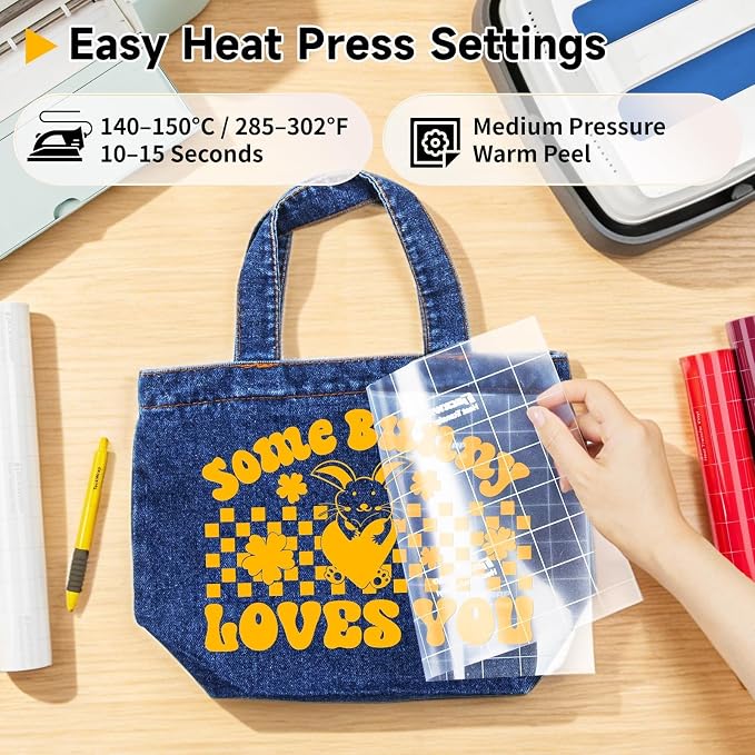 TECKWRAP Heat Transfer Vinyl for T-Shirts, 50+ Washes, REACH Certified & Dryer