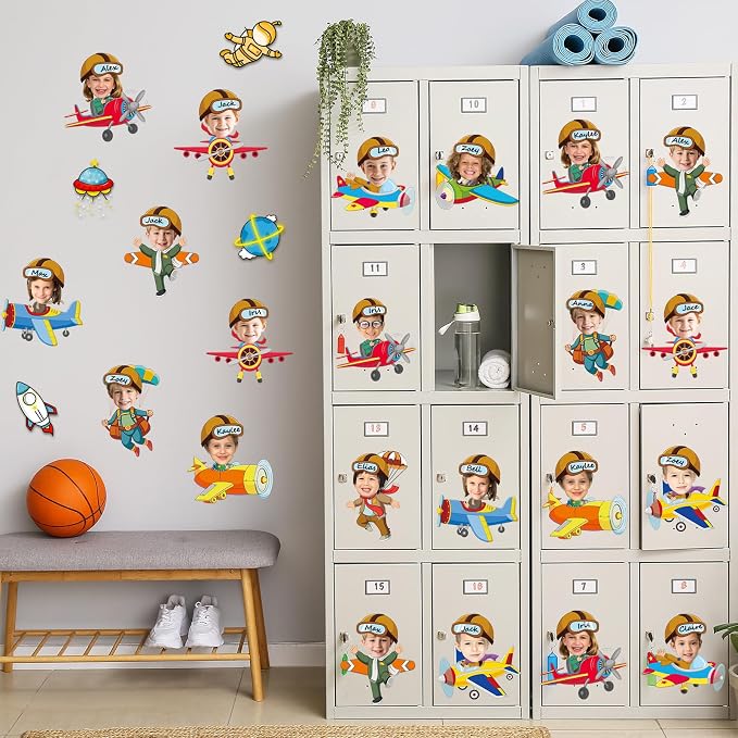 60pcs Pilot Airplane Cutouts Aircraft Bulletin Board Decorations Adventure