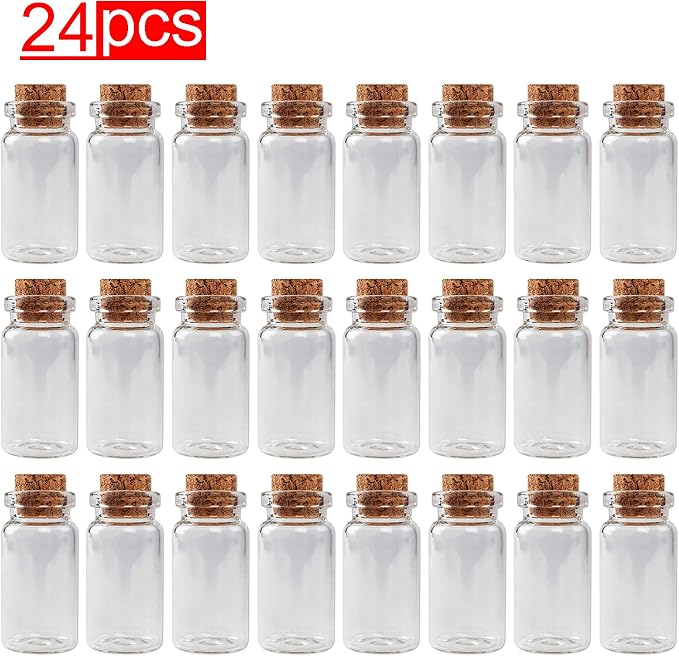 Super Z Outlet Mini Clear Glass Jars Bottles