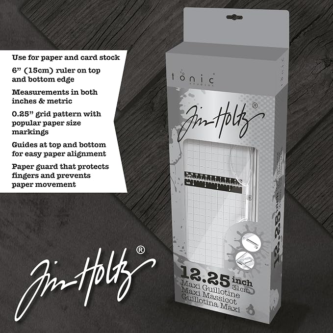 Tonic Studios Tim Holtz 12.25" Maxi Guillotine Paper Cutter