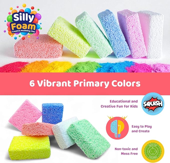 Silly Foam, Creative Modeling Foam Beads, Arts & Crafts, Sensory Play, Travel
