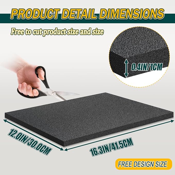 Polyethylene Foam Pads for Packing Foam Sheets Black Cuttable High Density