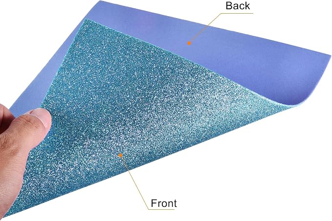 uxcell Blue Shiny EVA Foam Sheets 11 x 8 Inch 2mm Thick