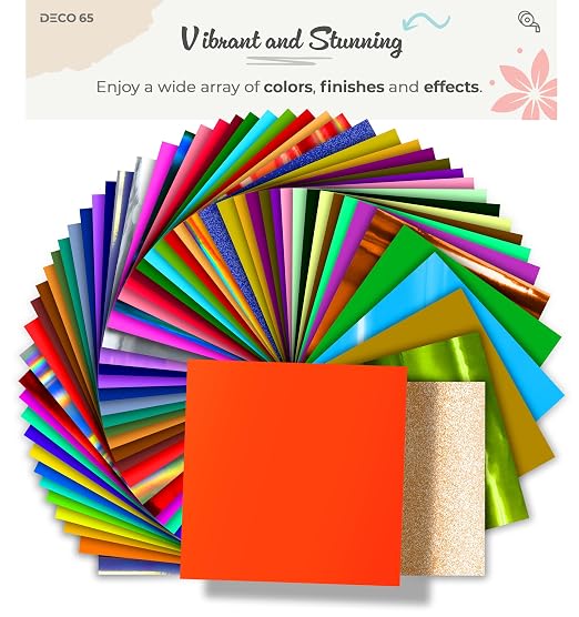 VViViD DECO65 Matte Pastel Orange Red Permanent Adhesive Craft Vinyl