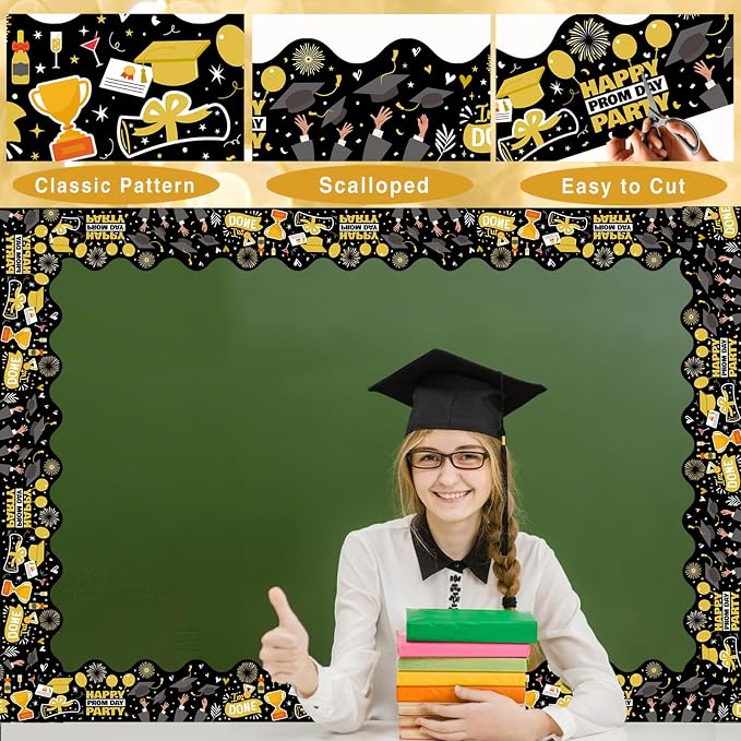 69Ft Graduation Bulletin Board Border Congrats Grad Decoration Trim Stickers