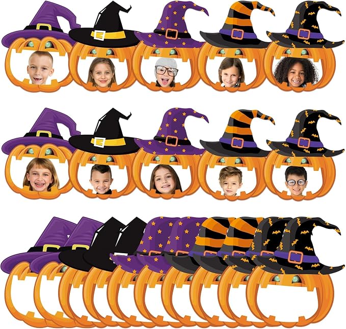 gisgfim 80Pcs Halloween Cutouts Witch Party Decorations Bulletin Board Pumpkins