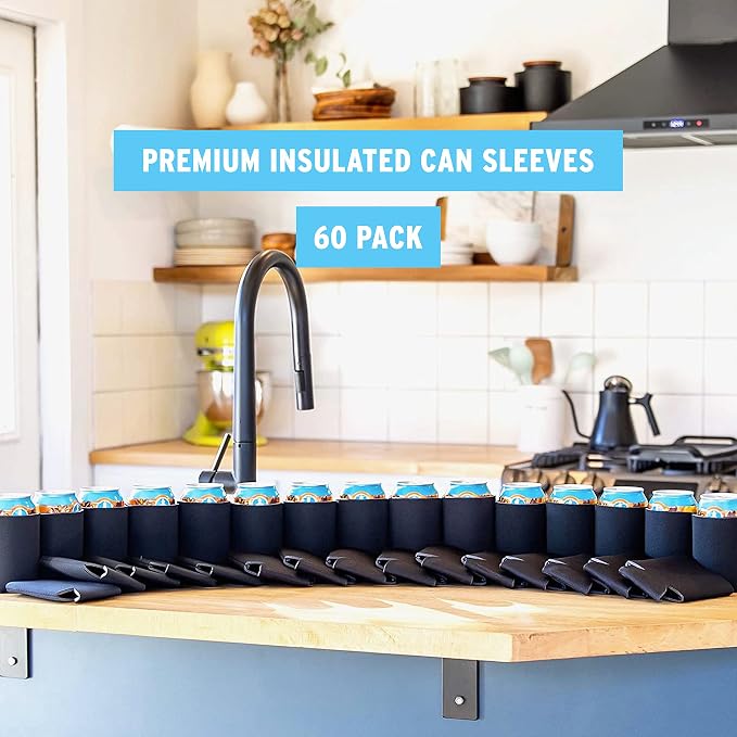 Blank Beer Can Cooler Sleeves Soft Insulated Beer Can Coolies