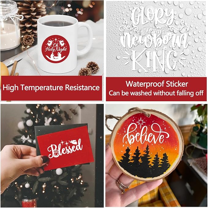 40 Pieces Christmas Nativity Stickers