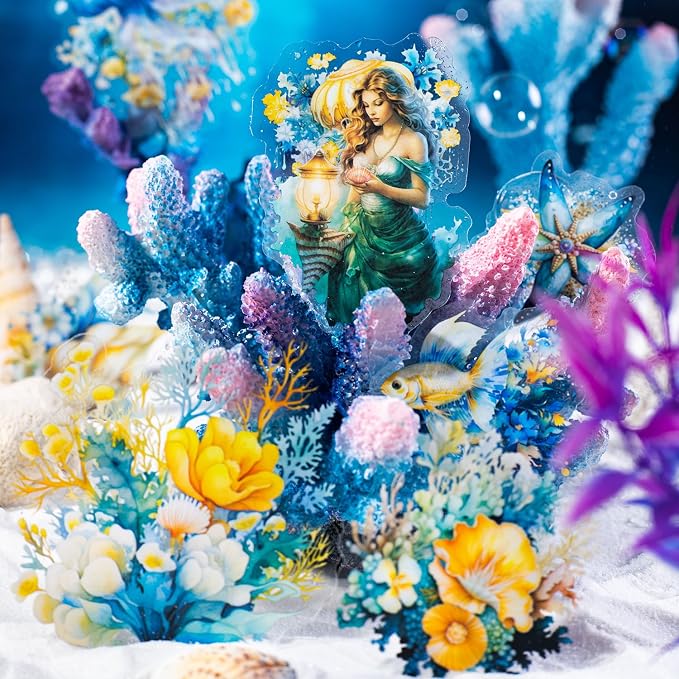 Yoksas Fantasy Sea Ocean Life Mermaid Stickers