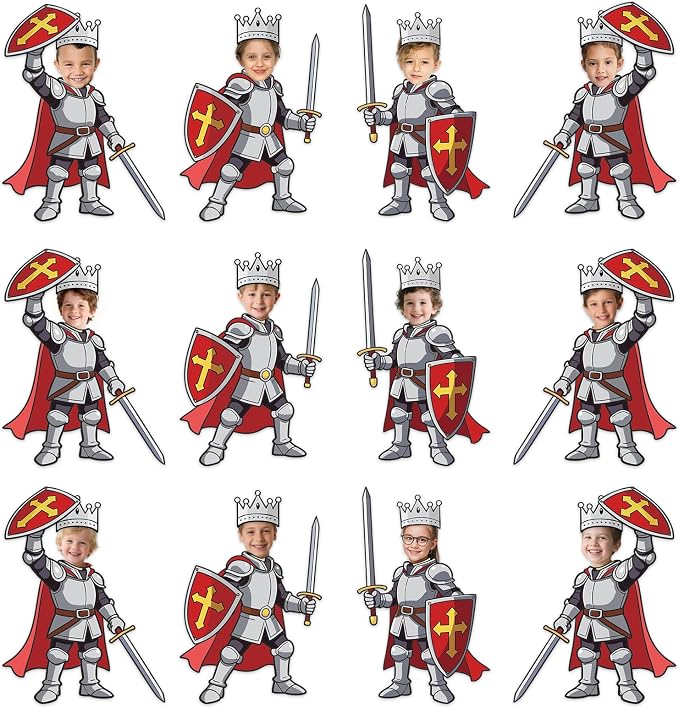 48 Set Medieval Knight Cutouts