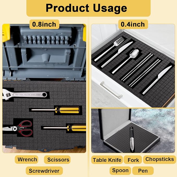 8 PCS Pick and Pluck Foam Inserts, Board Game Boxes, Storage Drawers