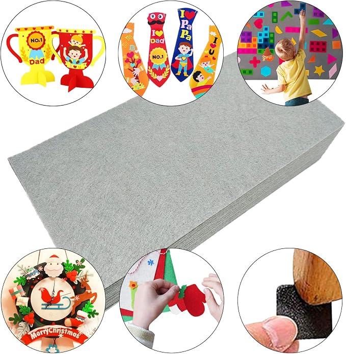 Jtnohx Self Adhesive Felt Sheets, Sticky Fabric Square