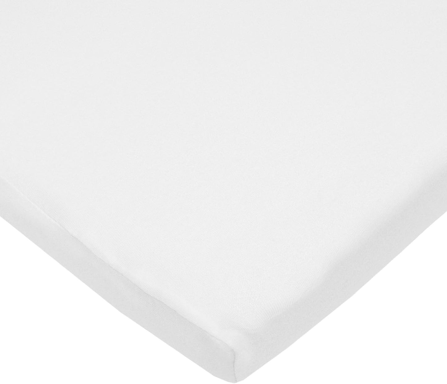 American Baby Company 3 Pack 100% Natural Cotton Fitted Cradle/Bassinet Sheets 36" x 18" - Soft, Breathable & Hypoallergenic Bed Sheets, Blue/Gray/White, Neutral for Boys & Girls