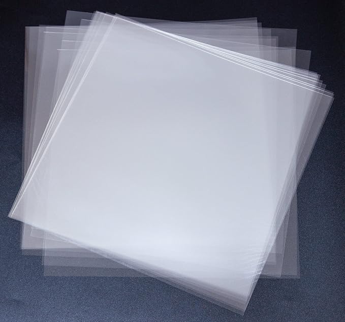 20PCS 4 Mil Blank Mylar Stencil Sheets, 12 X 12 Inch Clear Plastic Sheets
