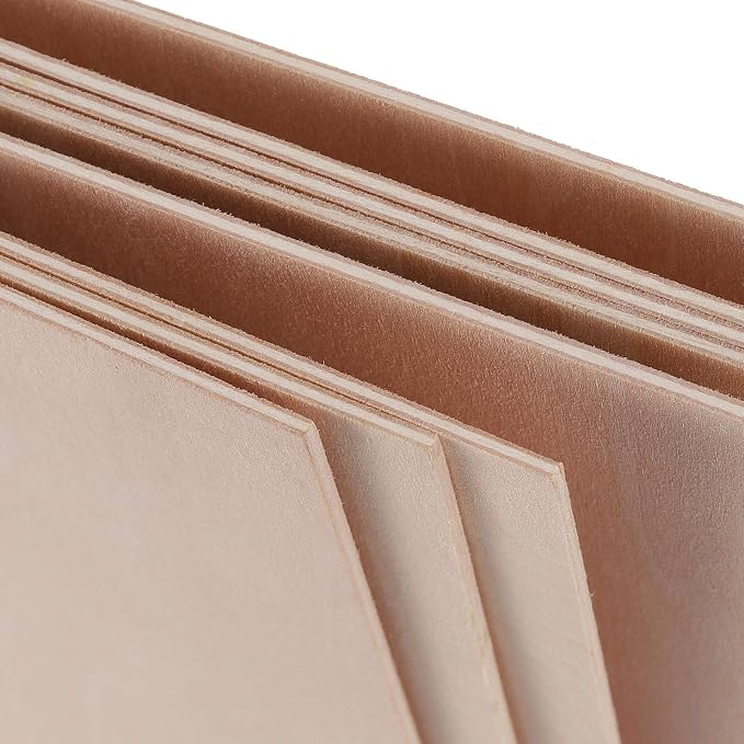 HAKZEON 10 Pack Basswood Sheets, 1.5mm Thin Natural Basswood Blanks