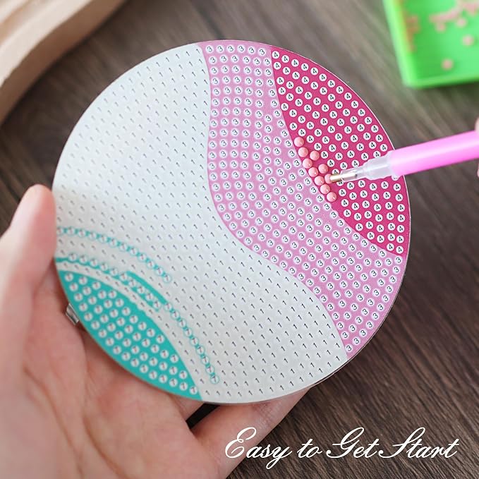 Temlum 6 Pcs Diamond Painting Coasters