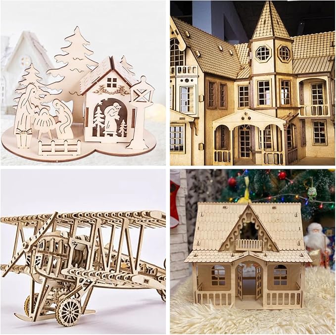 8 Pack Basswood Sheets for Crafts