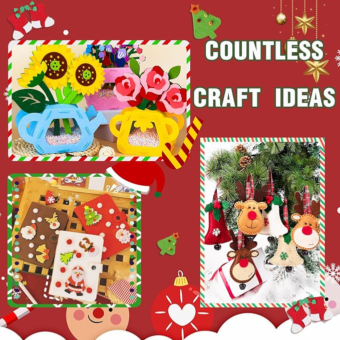 Jtnohx Felt for Crafts, Craft Felt Square for Sewing