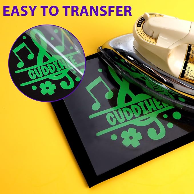 HTVVETUR Apple Green HTV Iron on Vinyl 12Inch by 35ft Heat Transfer Vinyl