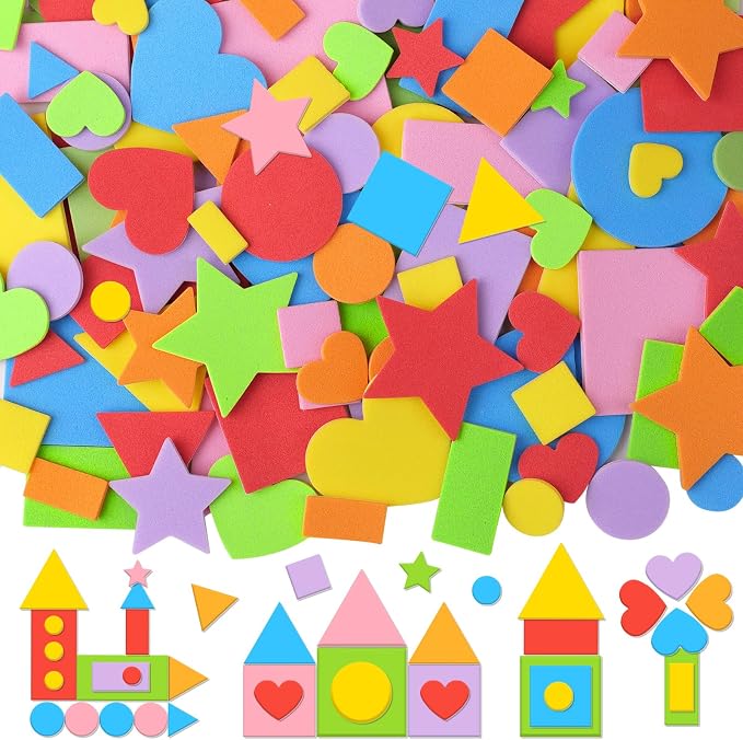815cs Foam Shape Stickers, Self Adhesive EVA Foam Stickers