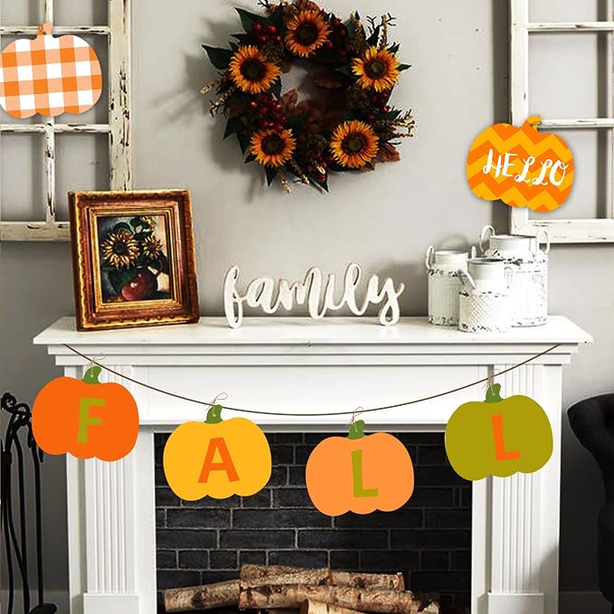 50 PCS Pumpkin Wood Cutouts Unfinished Fall Wooden Cutouts Blank Pumpkin Wood