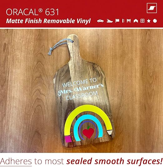 ORACAL 631 Matte Dahlia Red Vinyl Durable Roll Easy to Weed Permanent Adhesive