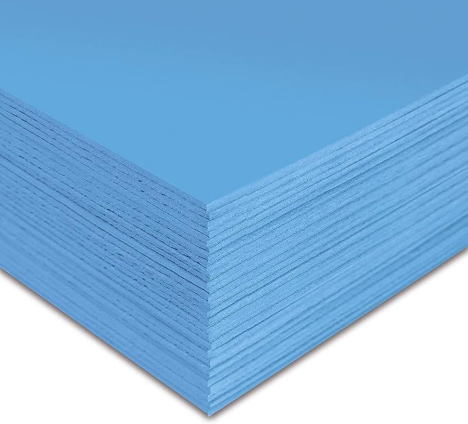 Better Office Products Light Blue EVA Foam Sheets, 30 Pack, 2mm Thick, 9 x 12