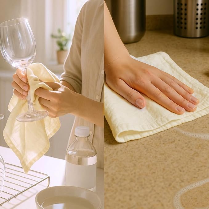 Flour Sack Towels | Tea Towel for Crafts| Kitchen Dish Cotton Blank Towel for
