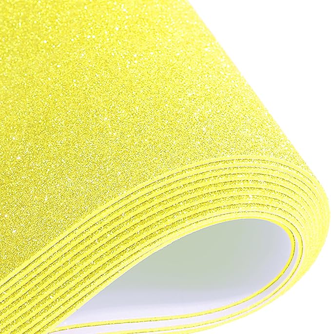 10 Sheets Glitter Cardstock Paper Self-adhesive Backs 30 X 20cm A4 Paper