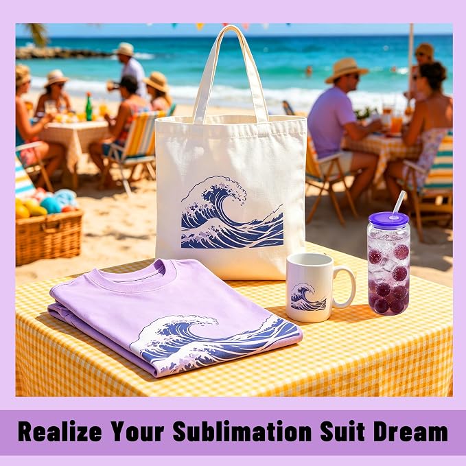 Joyclub 5 PCS Unisex Sublimation Blanks Bulk Polyester T Shirts