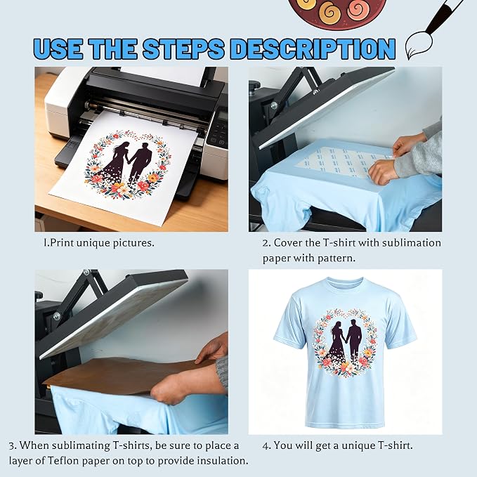 Joyclub 5 PCS Unisex Sublimation Blanks Bulk Polyester T Shirts