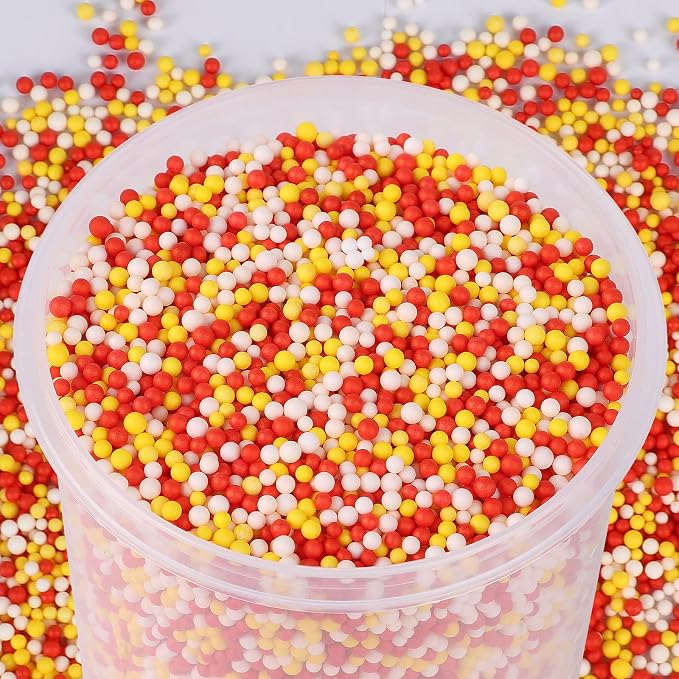 CCINEE 80000 Pieces Foam Balls Slime Supplies Colorful Foam Beads 2-3mm