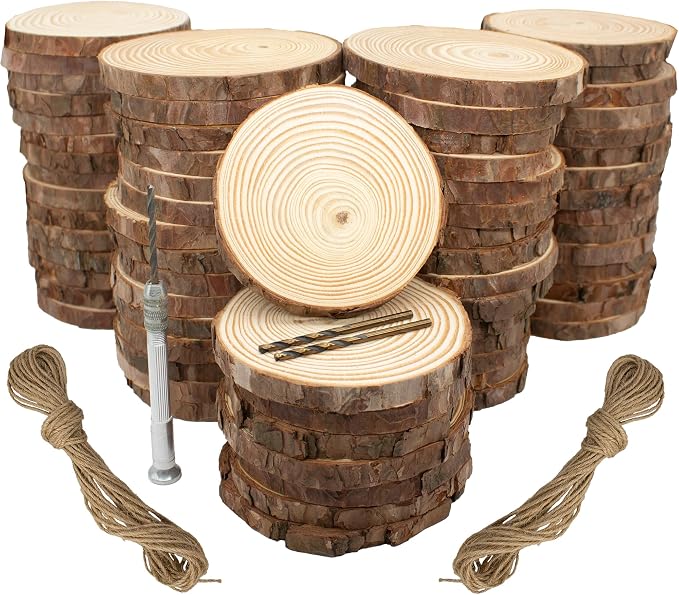 Unfinished Natural Wood Slices