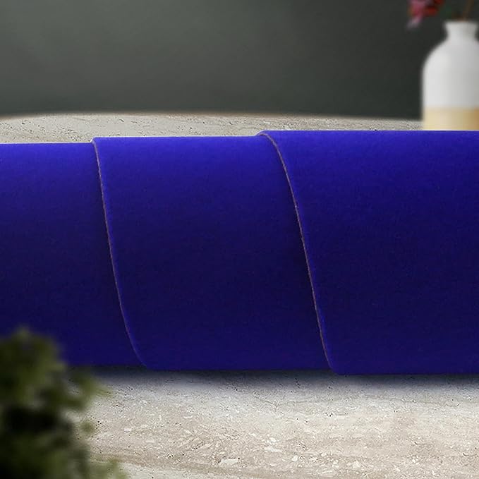 Blue Large Size Self Adhesive Soft Velvet Drawer Liner DIY Fabric Felt Liner