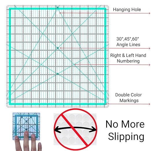 2 Quilting Rulers, Square Quilting Rulers, Quilting Square Rules | Quilting