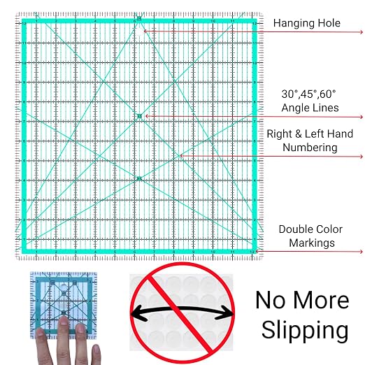 8 Quilting Rulers, Quilting Squares | Square Rulers, Quilting Rulers and