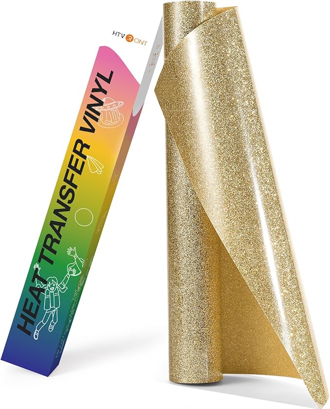 HTVRONT Champagne Glitter HTV Vinyl