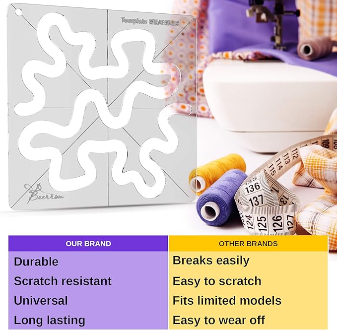Meander Quilting Ruler Template