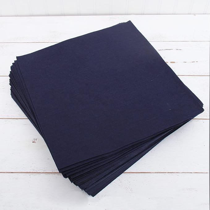 Threadart Dark Navy Premium Felt Sheets