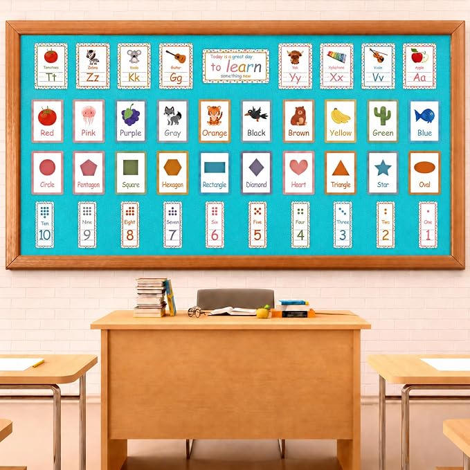 Teal Blue Bulletin Board Roll Non-Woven Fabric Poster 16in X 20ft | Back to