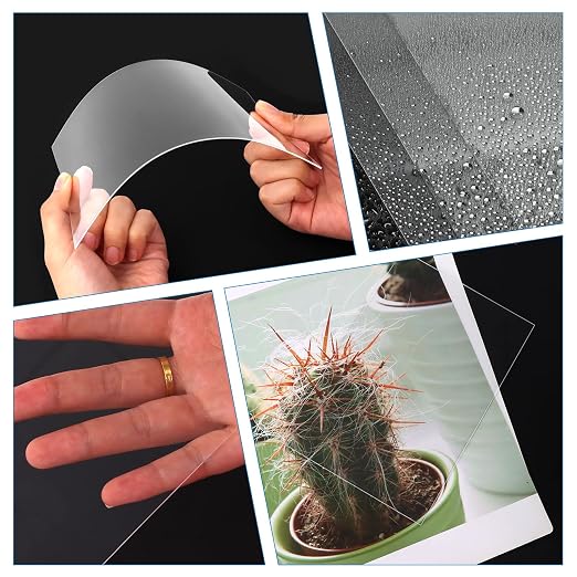 TKOnline 15 PCS Plexiglass Sheets, Invitations, Poster Frames Plastic Board