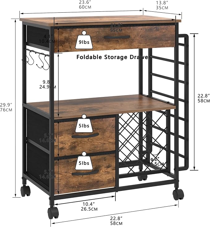 VENNQD Storage Cart Compatible