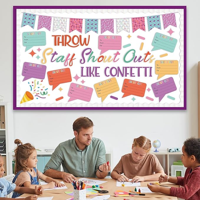 Staff Shout Out Bulletin Board Decorations Throw Staff Shout Out Like Confetti