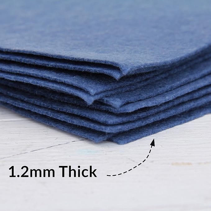 Threadart Navy Premium Felt Sheets