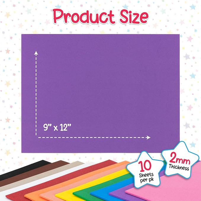 Hygloss Craft Foam Sheets