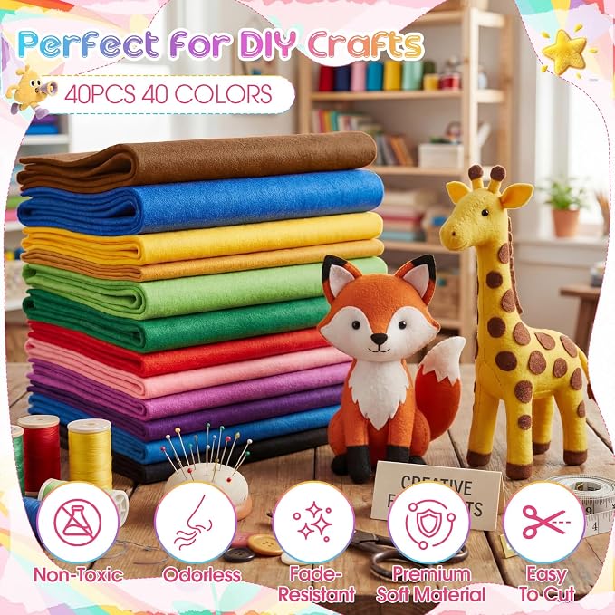 40 Rolls 8 x 35 Inches Felt Sheet