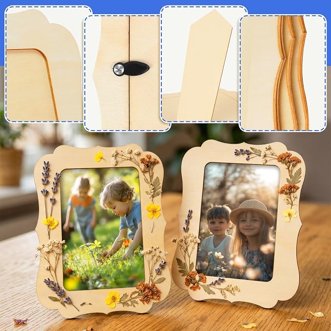 VOKOY 35 Pack Wooden Picture Frames